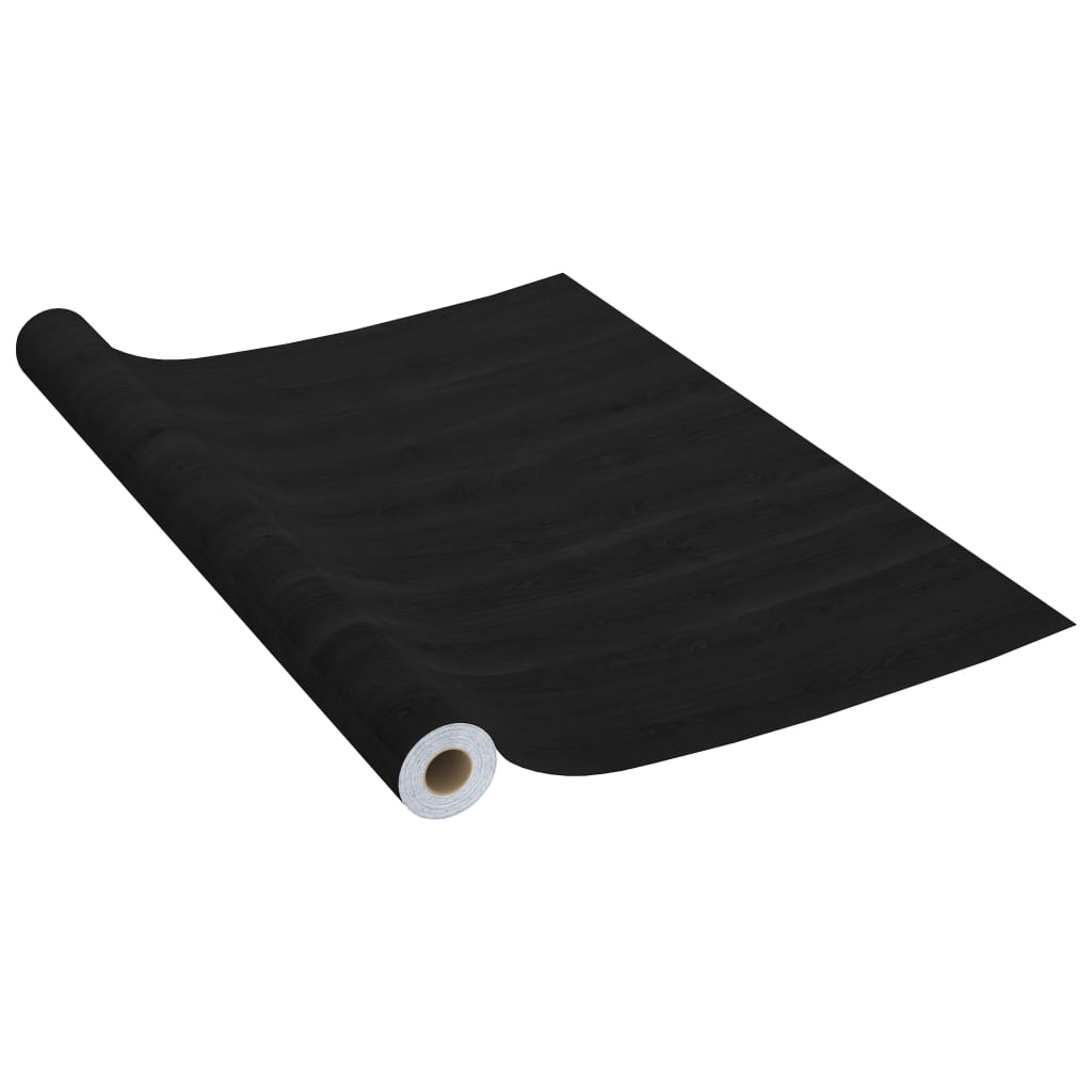 Meubelfolie zelfklevend 500x90 cm PVC donkerhoutkleurig
