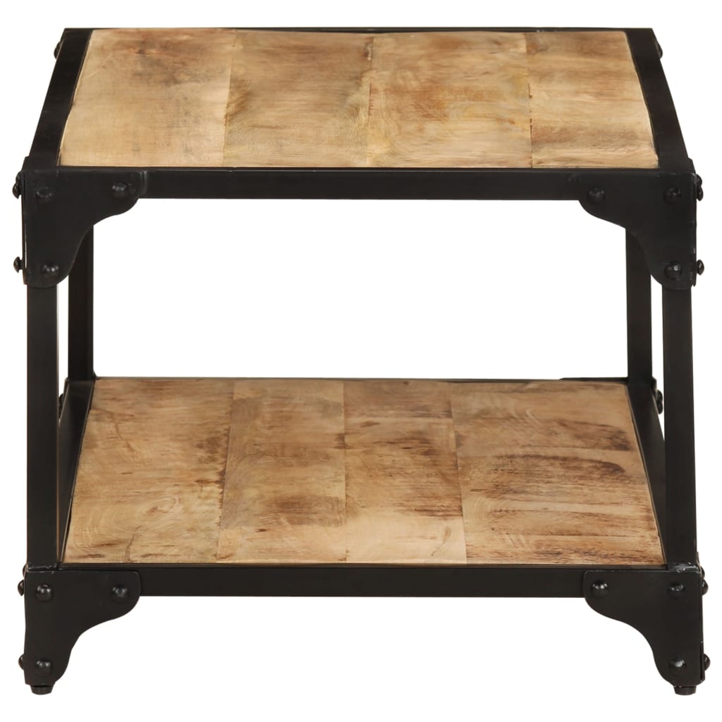 Couchtisch 90x45x35 cm massives raues Mangoholz