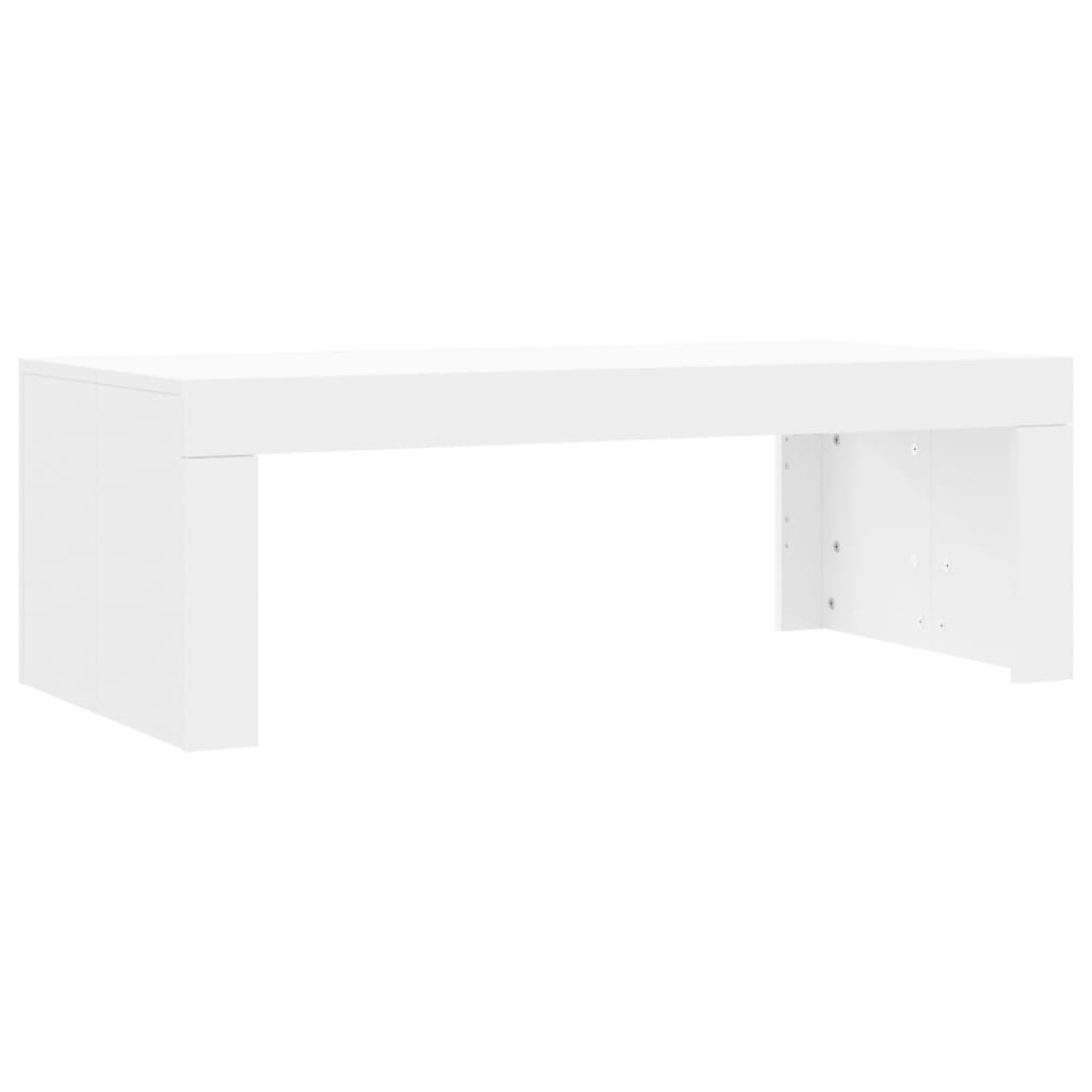 Couchtisch 102x50x36 cm verarbeitetes Holz weiß