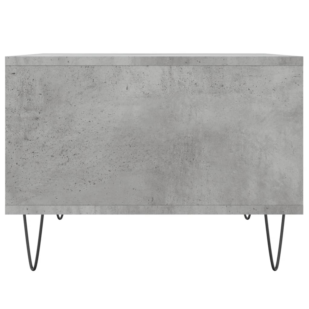 Couchtisch 60x50x36,5 cm verarbeitetes Holz Betongrau