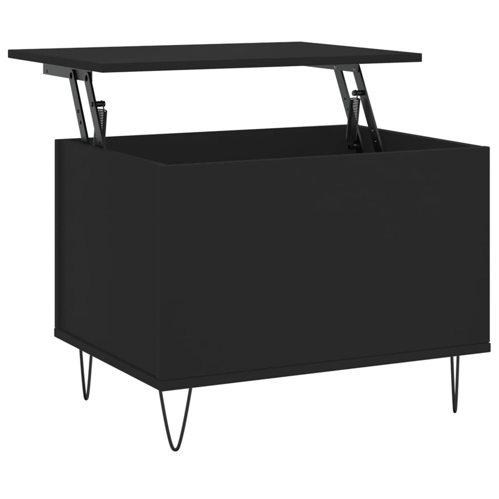 Couchtisch 60x44,5x45 cm verarbeitetes Holz schwarz