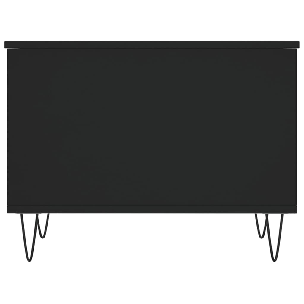 Couchtisch 60x44,5x45 cm verarbeitetes Holz schwarz