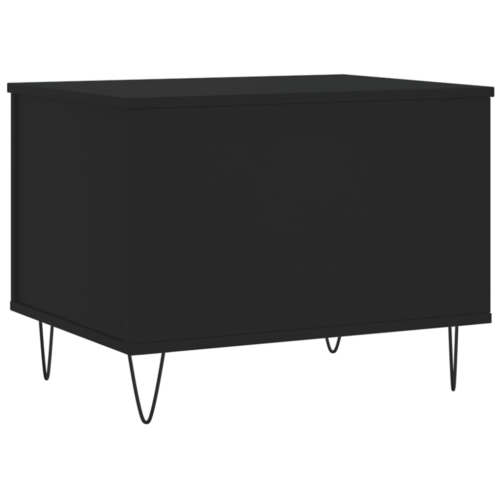 Couchtisch 60x44,5x45 cm verarbeitetes Holz schwarz
