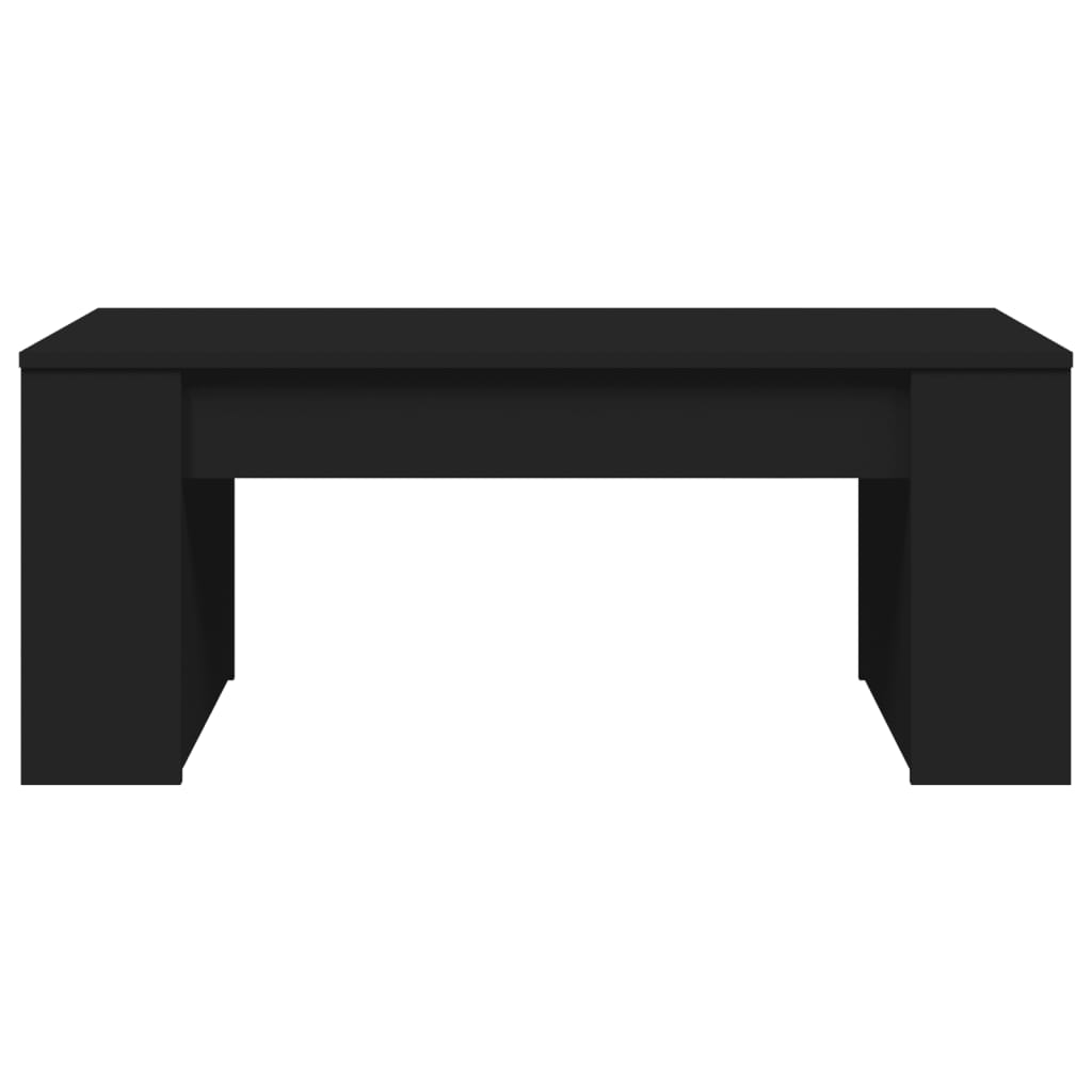 Couchtisch 102x50x45 cm verarbeitetes Holz schwarz