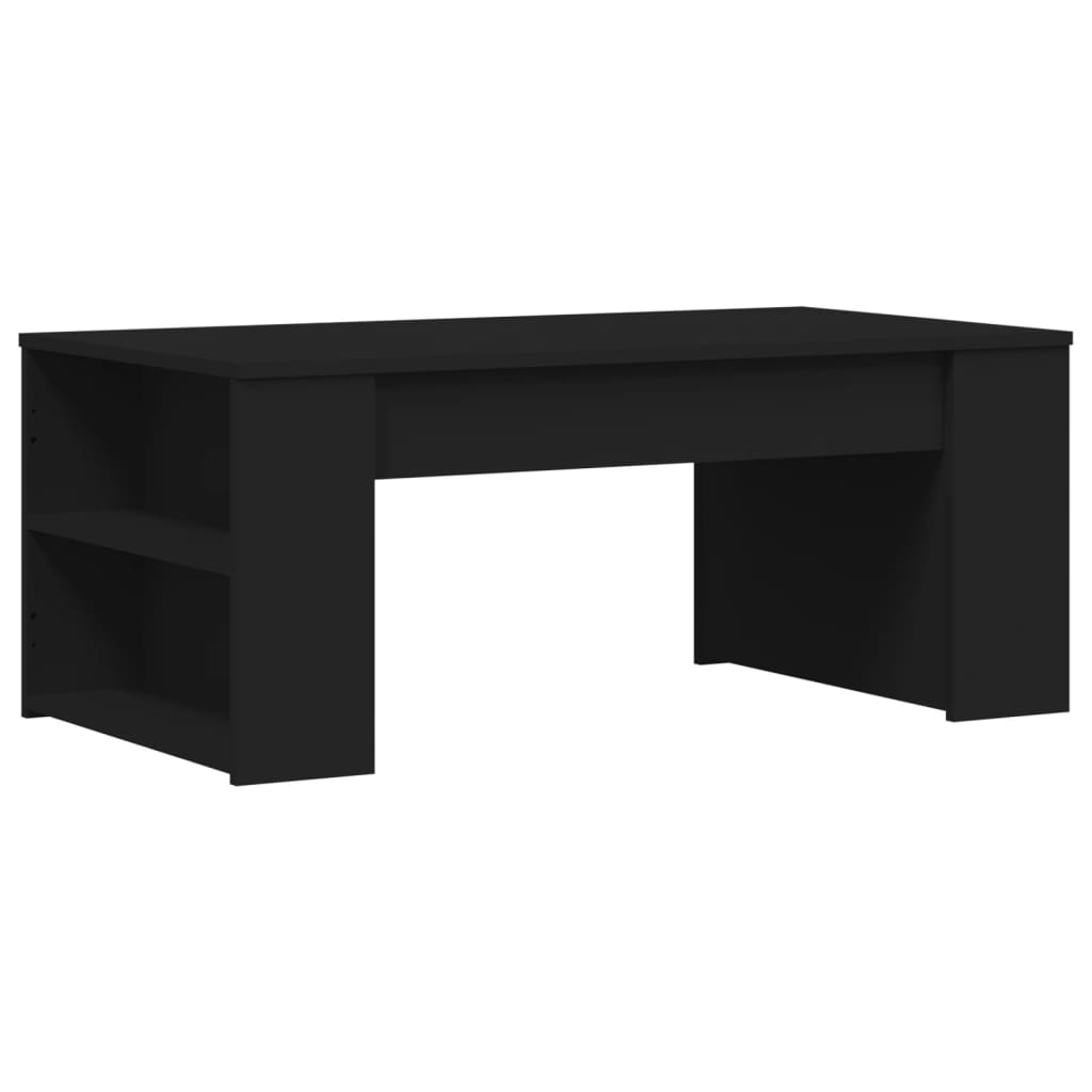 Couchtisch 102x50x45 cm verarbeitetes Holz schwarz