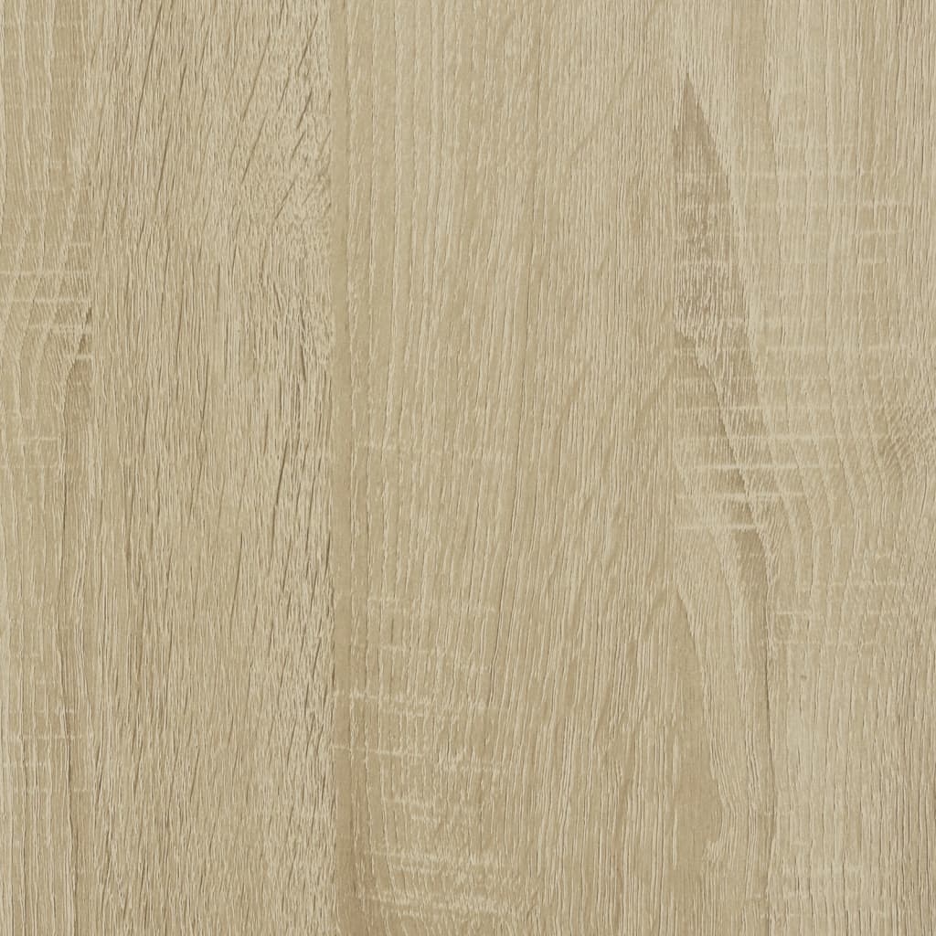 Couchtisch 70x50x50 cm verarbeitetes Holz und Metall Sonoma Eiche Farbe