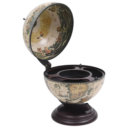 Globebar tafelmodel eucalyptushout wit