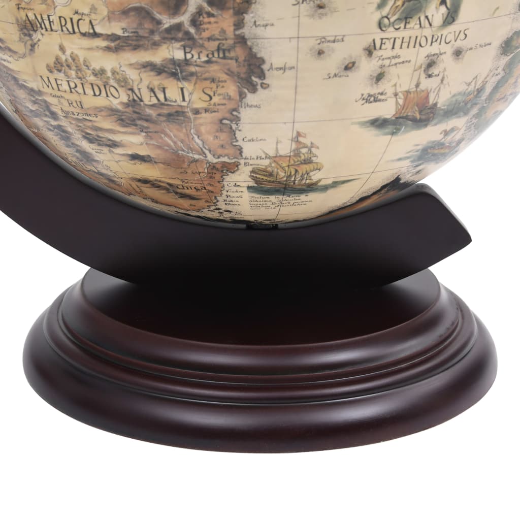 Globebar tafelmodel eucalyptushout wit