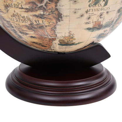 Globebar tafelmodel eucalyptushout wit