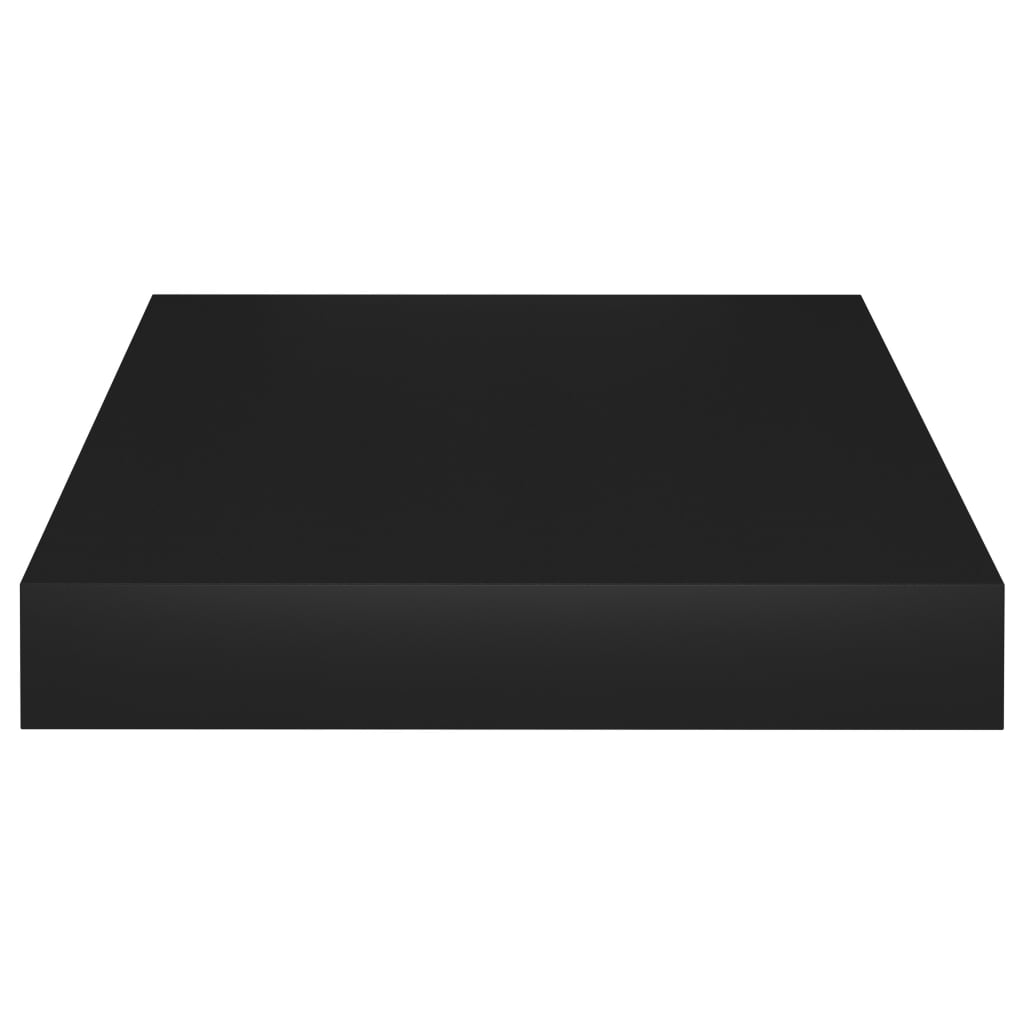 Wandregale schwebend 4 Stk. 23x23,5x3,8 cm MDF schwarz