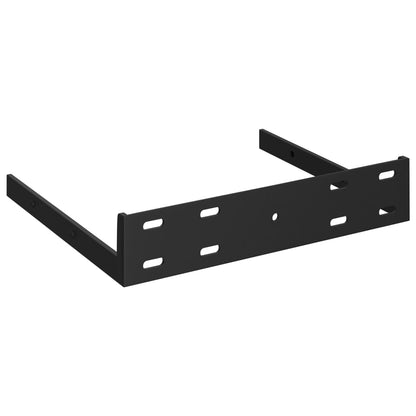 Eckregale schwebend 2 Stück 25x25x3,8 cm MDF Eichenfarbe
