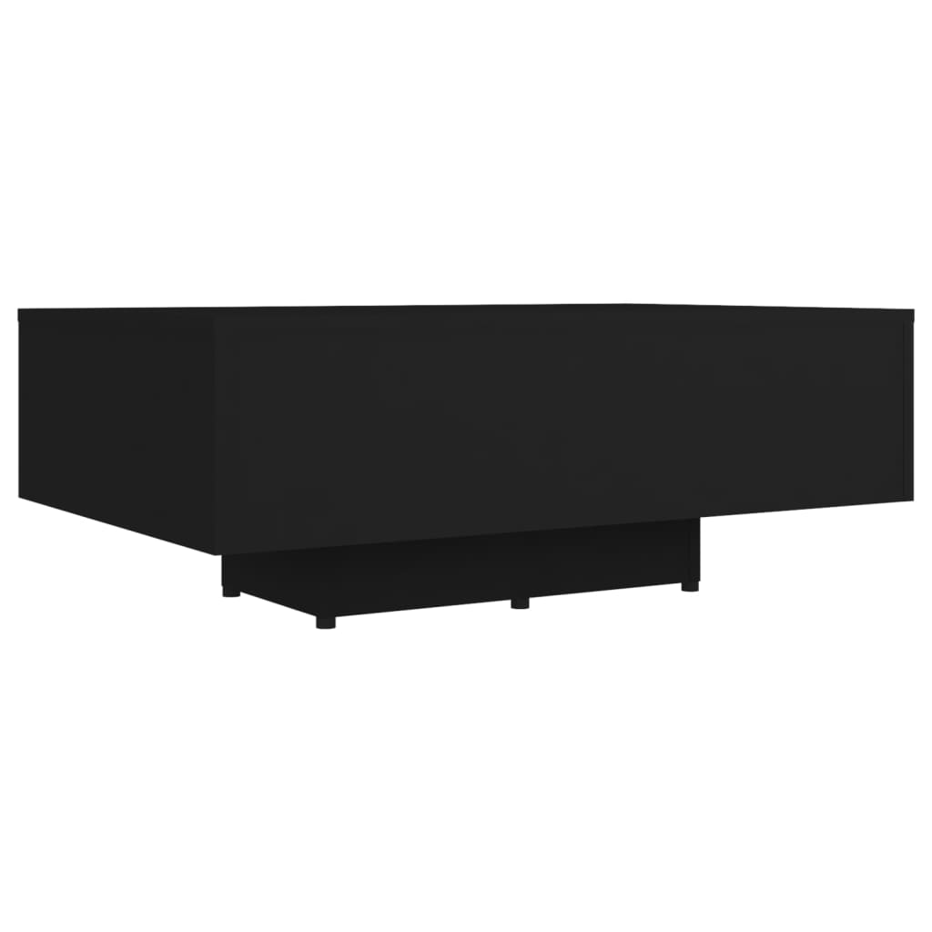 Couchtisch 85x55x31 cm verarbeitetes Holz schwarz