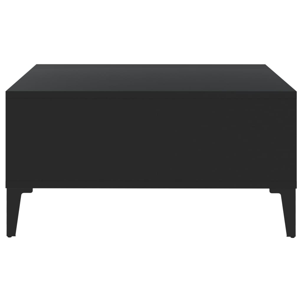 Couchtisch 60x60x30 cm verarbeitetes Holz schwarz