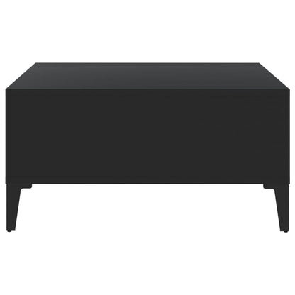 Couchtisch 60x60x30 cm verarbeitetes Holz schwarz