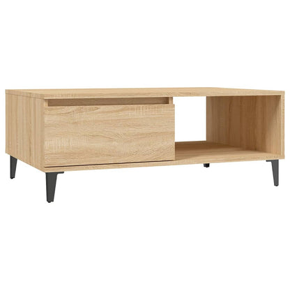 Couchtisch 90x60x35 cm verarbeitetes Holz Sonoma Eiche Farbe