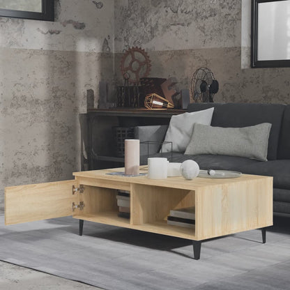 Couchtisch 90x60x35 cm verarbeitetes Holz Sonoma Eiche Farbe