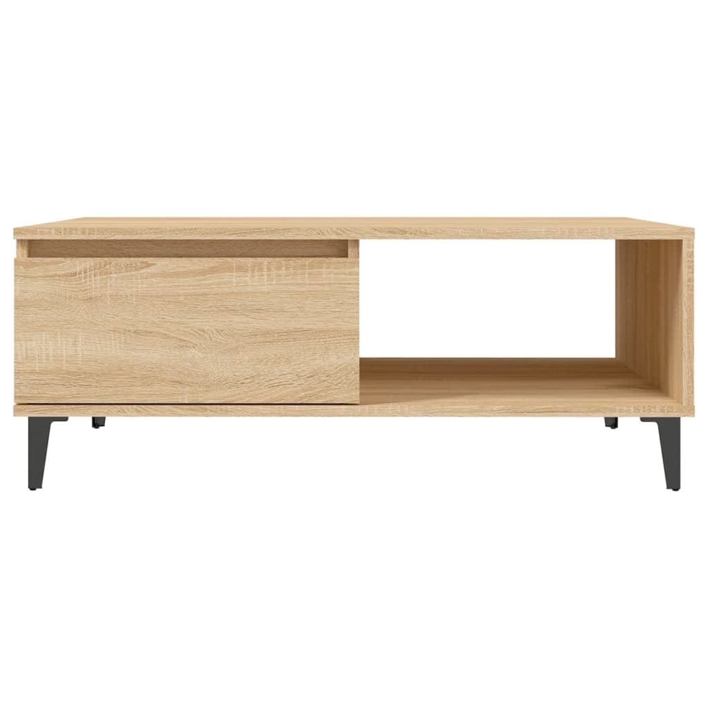 Couchtisch 90x60x35 cm verarbeitetes Holz Sonoma Eiche Farbe