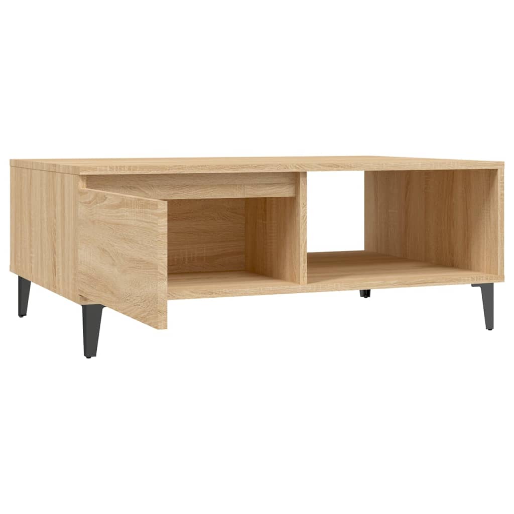 Couchtisch 90x60x35 cm verarbeitetes Holz Sonoma Eiche Farbe