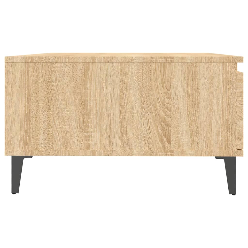 Couchtisch 90x60x35 cm verarbeitetes Holz Sonoma Eiche Farbe