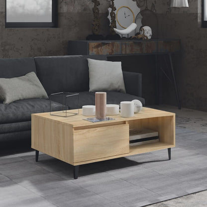 Couchtisch 90x60x35 cm verarbeitetes Holz Sonoma Eiche Farbe