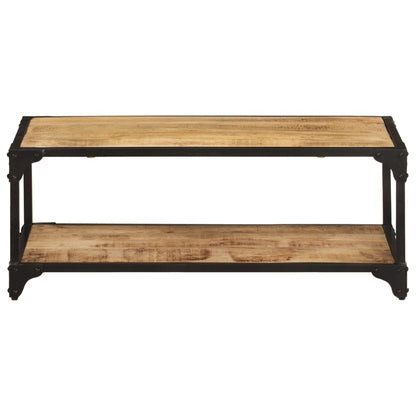 Couchtisch 90x45x35 cm massives raues Mangoholz