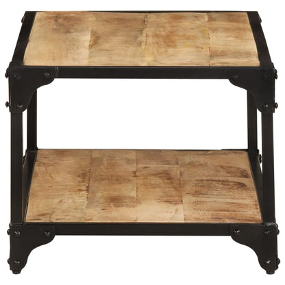 Couchtisch 90x45x35 cm massives raues Mangoholz