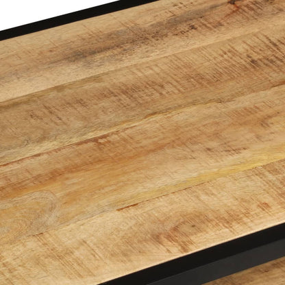 Couchtisch 90x45x35 cm massives raues Mangoholz