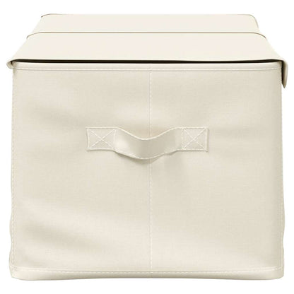 Aufbewahrungsboxen 2 Stk. 50x30x25 cm Stoff cremefarben