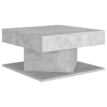 Couchtisch 57x57x30 cm verarbeitetes Holz Beton grau