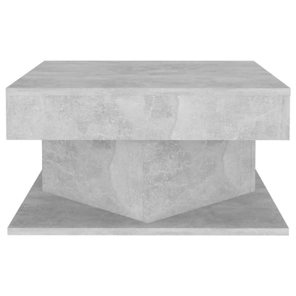 Couchtisch 57x57x30 cm verarbeitetes Holz Beton grau