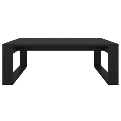 Couchtisch 100x100x35 cm verarbeitetes Holz schwarz