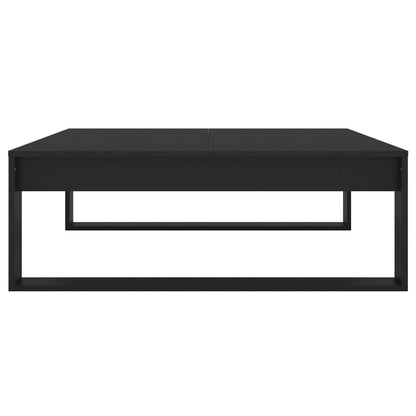 Couchtisch 100x100x35 cm verarbeitetes Holz schwarz