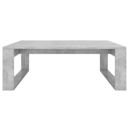 Couchtisch 100x100x35 cm verarbeitetes Holz Beton grau