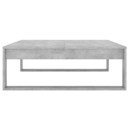 Couchtisch 100x100x35 cm verarbeitetes Holz Beton grau