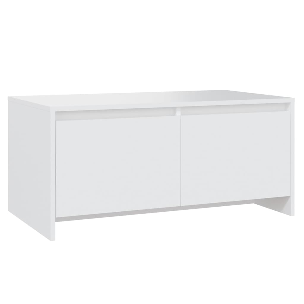 Couchtisch 90x50x41,5 cm verarbeitetes Holz weiß