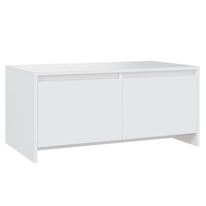Couchtisch 90x50x41,5 cm verarbeitetes Holz weiß