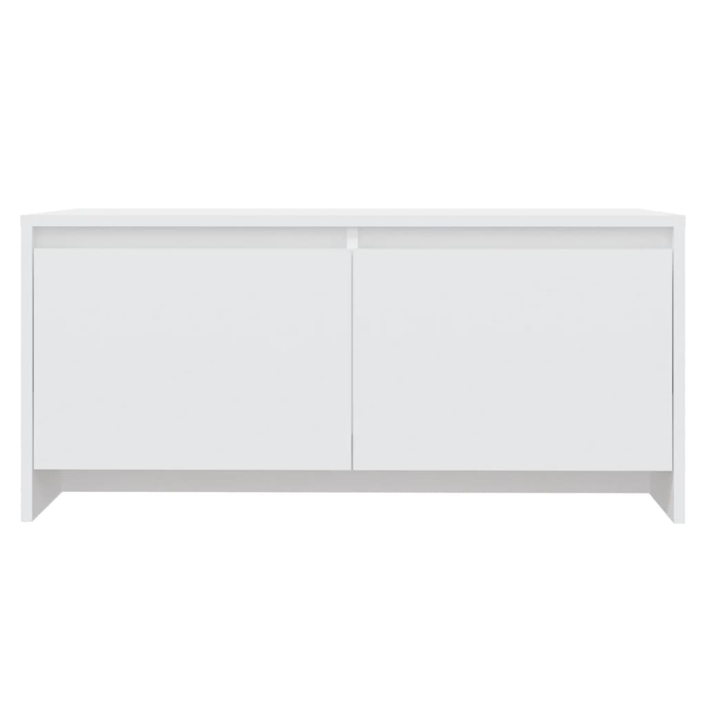 Couchtisch 90x50x41,5 cm verarbeitetes Holz weiß