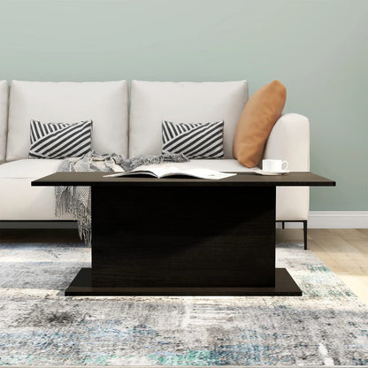 Couchtisch 102x55,5x40 cm verarbeitetes Holz schwarz