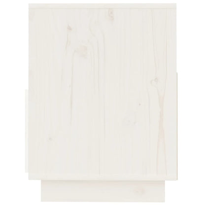 Tv-meubel 140x37x50 cm massief grenenhout wit
