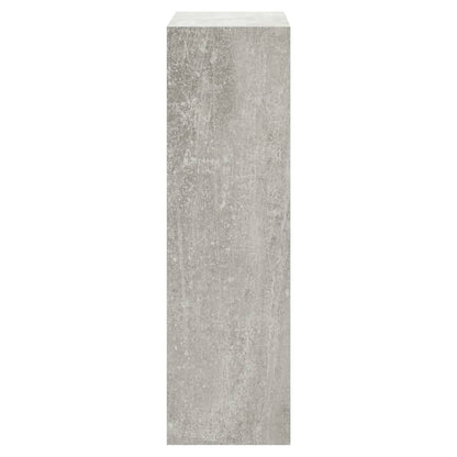 Schuhschrank 63x24x81 cm verarbeitetes Holz Betongrau