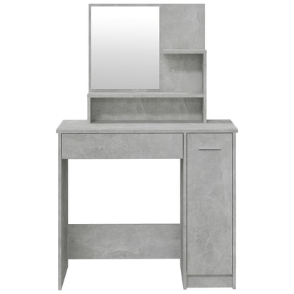 Schminktisch-Set 86,5x35x136 cm Betongrau