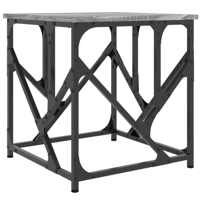 Salontafel 45x45x47,5 cm bewerkt hout grijs sonoma