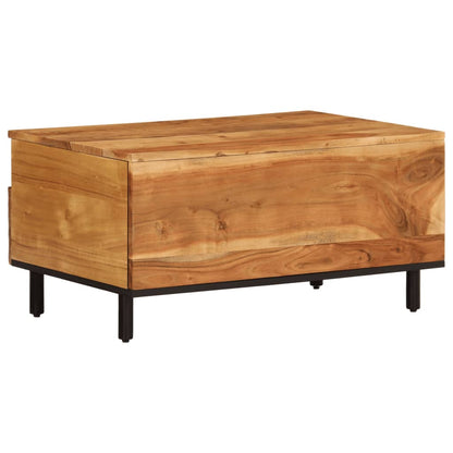 Couchtisch 80x54x40 cm massives Akazienholz