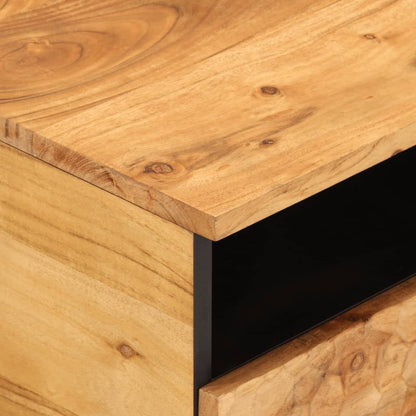 Couchtisch 80x54x40 cm massives Akazienholz