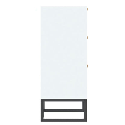 Sideboard 60x30x75 cm verarbeitetes Holz weiß