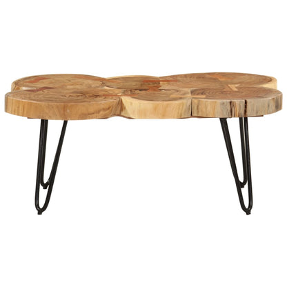 Couchtisch 36 cm 6 Baumstämme massives Akazienholz