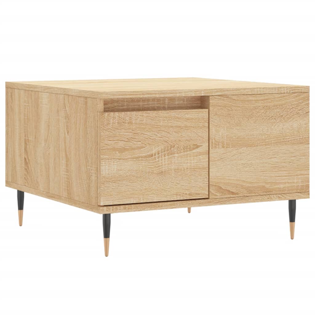 Couchtisch 55x55x36,5 cm verarbeitetes Holz Sonoma Eiche Farbe