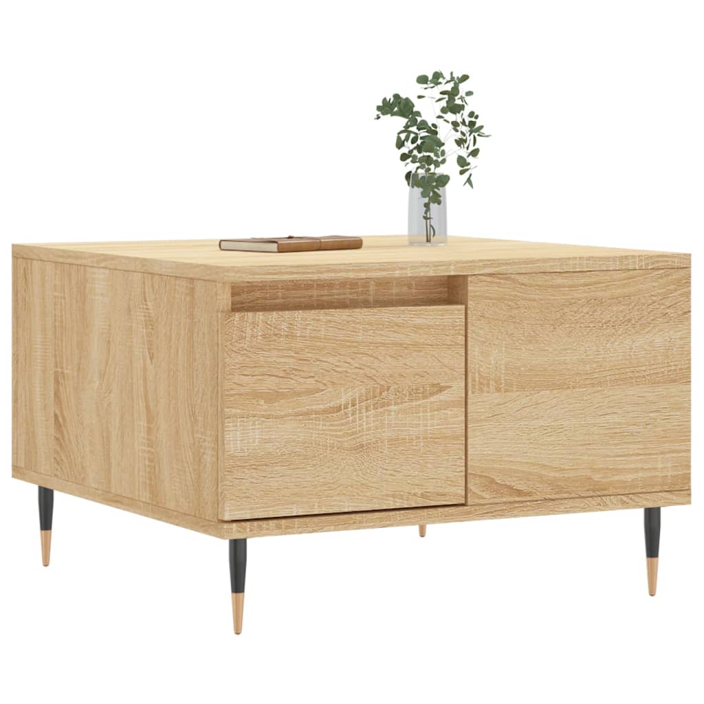 Couchtisch 55x55x36,5 cm verarbeitetes Holz Sonoma Eiche Farbe