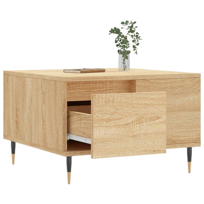 Couchtisch 55x55x36,5 cm verarbeitetes Holz Sonoma Eiche Farbe