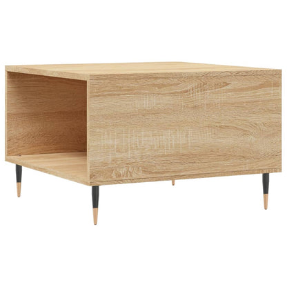 Couchtisch 55x55x36,5 cm verarbeitetes Holz Sonoma Eiche Farbe